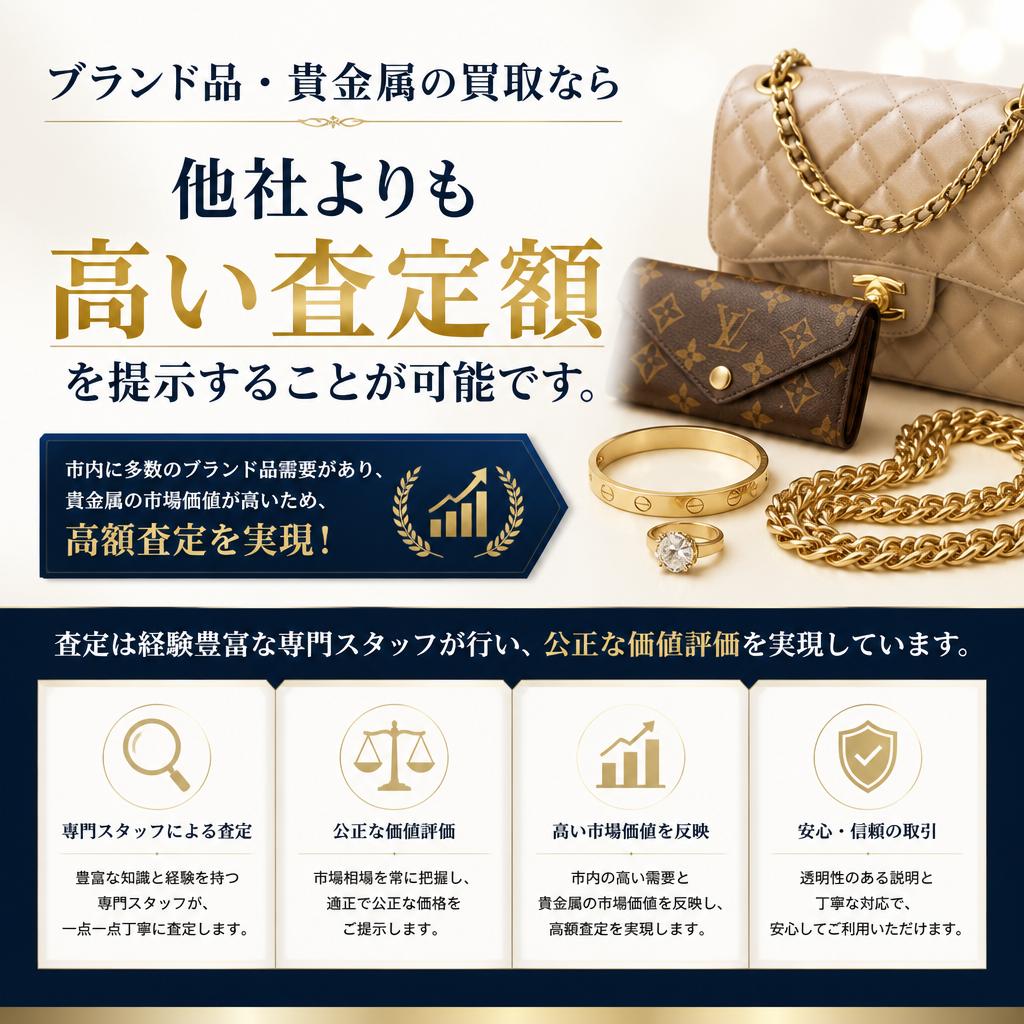 高価買取の理由