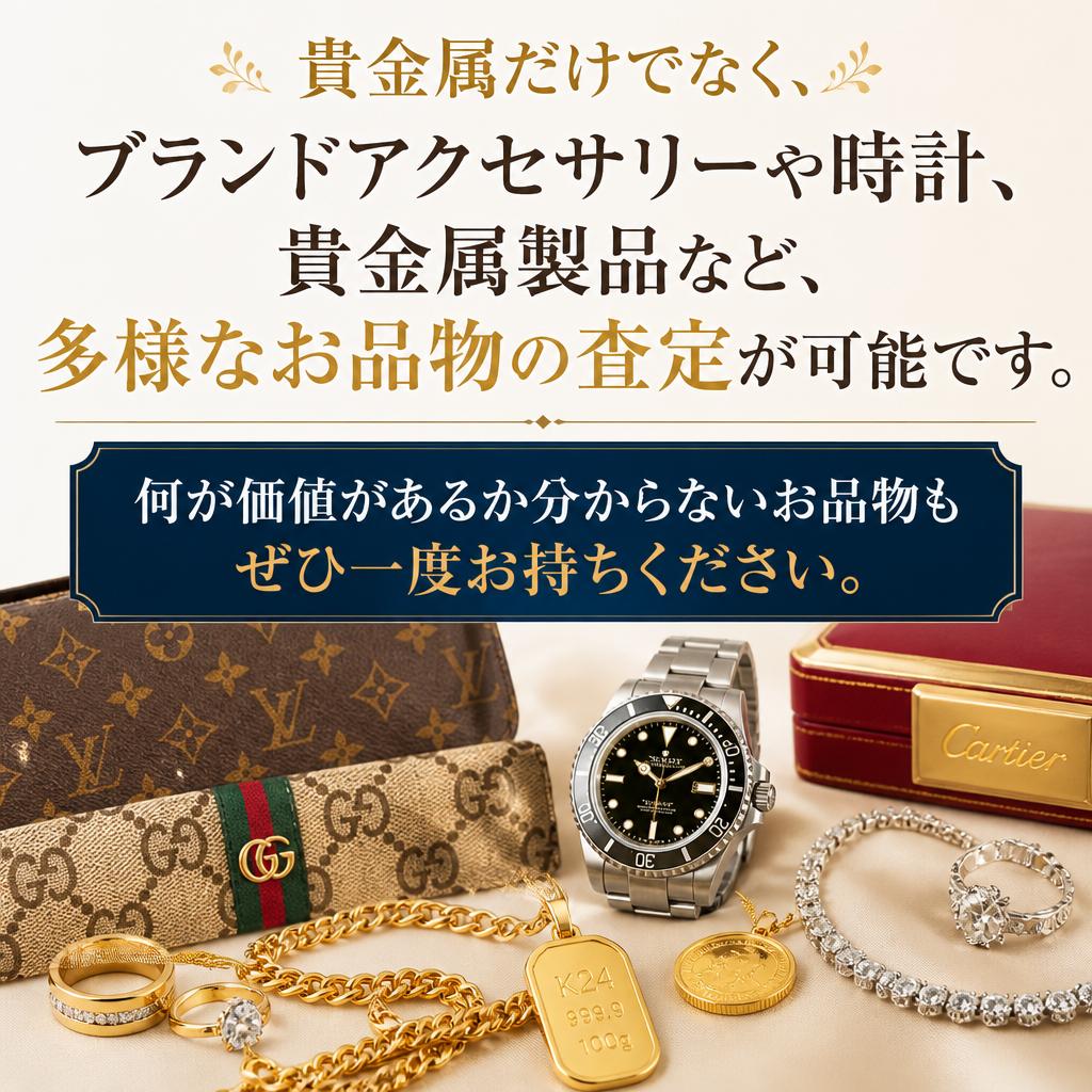 貴金属以外の買取品目