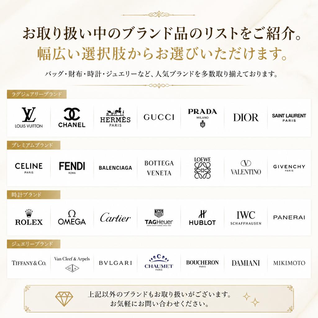 取り扱いブランド一覧