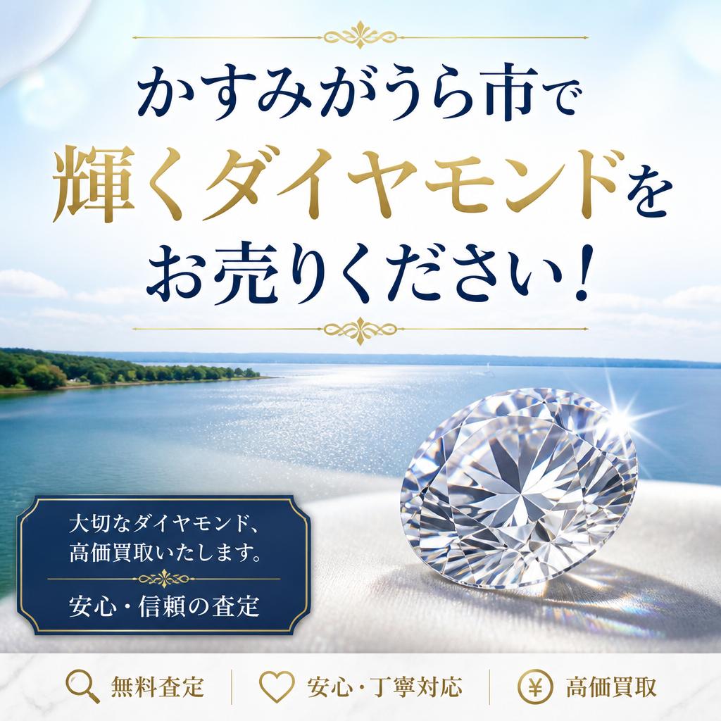 かすみがうら市で輝くダイヤモンドをお売りください！