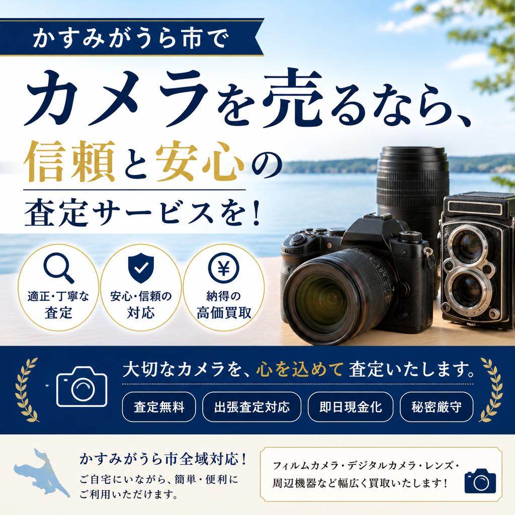 かすみがうら市でカメラを売るなら、信頼と安心の査定サービスを！