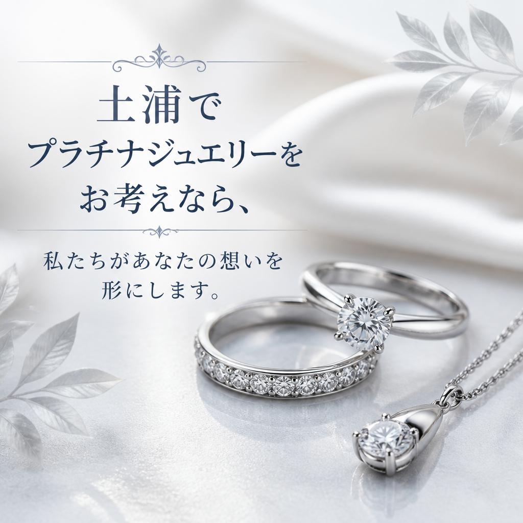 土浦でのプラチナジュエリーのご売却は当店にお任せください！