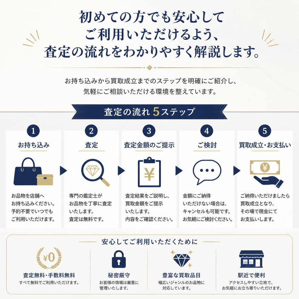 査定の流れをシンプルに！