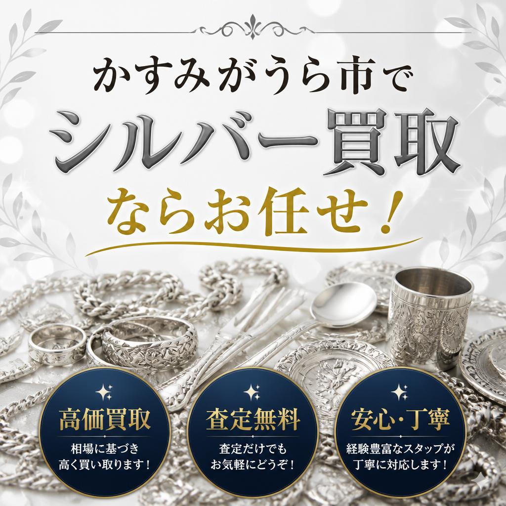 かすみがうら市でシルバー買取ならお任せ！