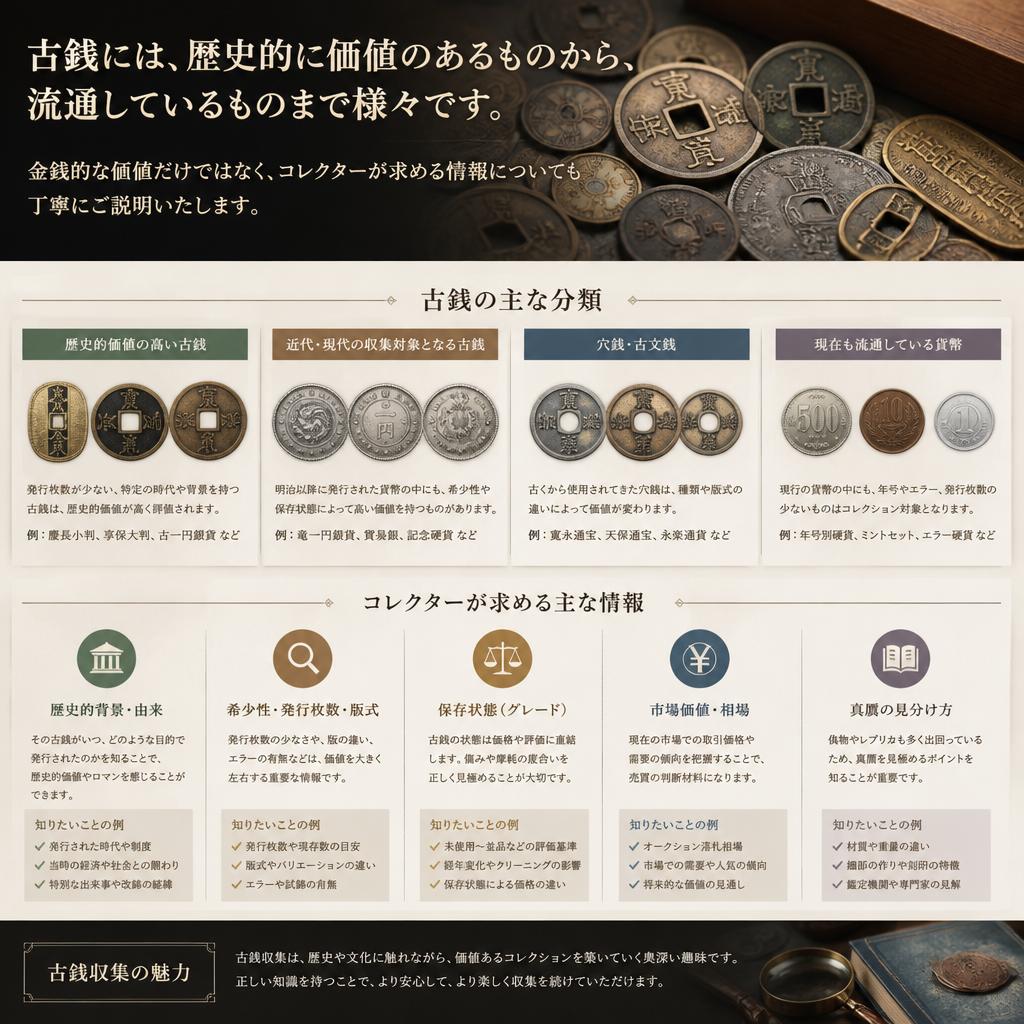 買取対象の古銭とは？