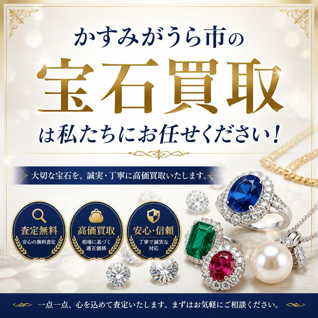 かすみがうら市の宝石買取は私たちにお任せください！